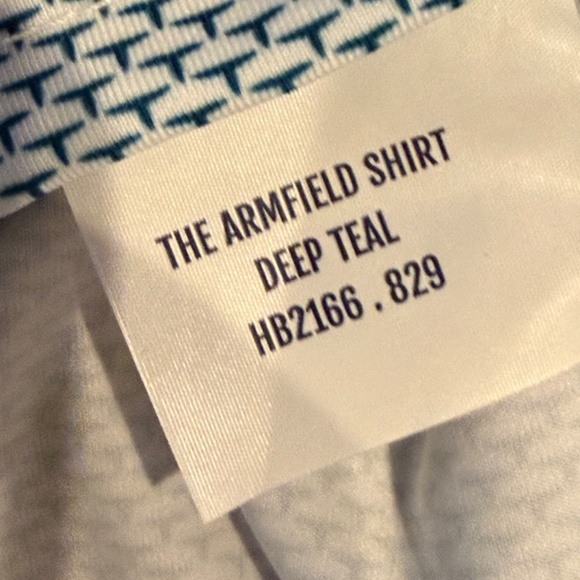 Holderness & Bourne Men's Medium The Armfield Deep Teal Polo MSRP $125 - Picture 6 of 7